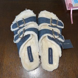 Tommy Hilfiger Faux Fur Lining Sandals